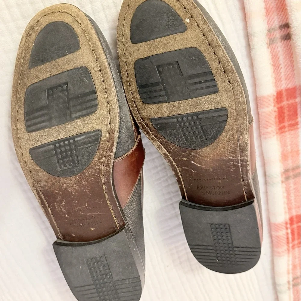 Johnston &‎ Murphy Aragon II Kiltie Tassel Loafer Mens 10 Slip On Leather Shoe